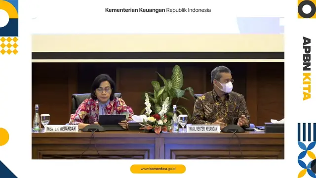 Menteri Keuangan (Menkeu) Sri Mulyani Indrawati  dalam konferensi Pers APBN KiTa Mei, Senin (23/5/2022).
