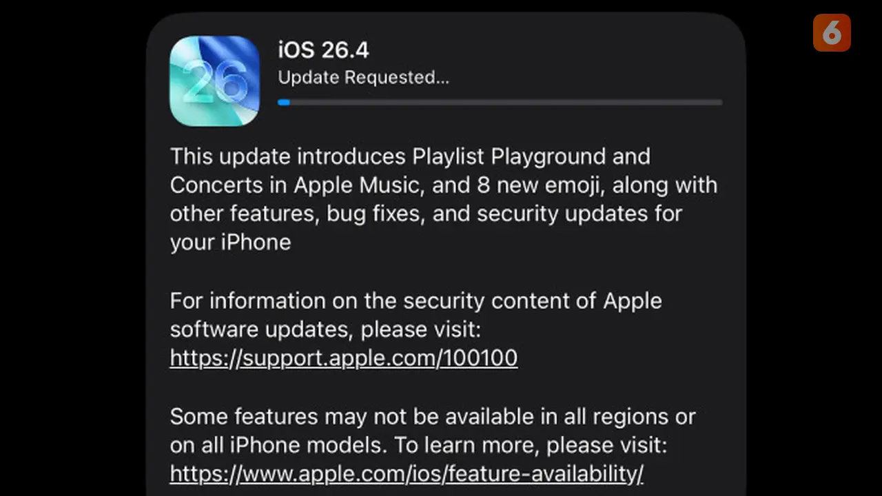 Update iOS 26.4