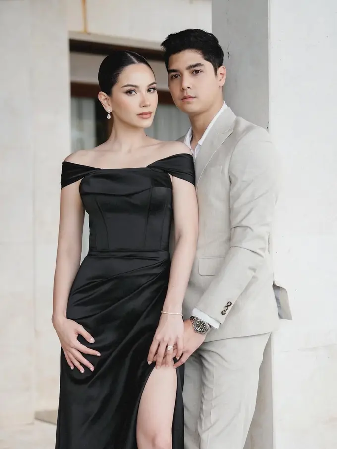 Gaya Pasutri Good Looking Al Ghazali dan Alyssa Daguise Saat Kondangan di Bali, Elegan Nuansa Netralfim