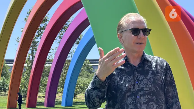 <p>Greg “Joz” Joswiak, Senior VP of Worldwide Marketing Apple saat ditemui di Apple Park, Cupertino, Amerika Serikat. (Liputan6.com/ Yuslianson)</p>