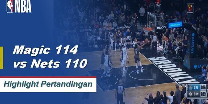 Cuplikan Hasil Pertandingan NBA : Nets 114 vs Magic 110