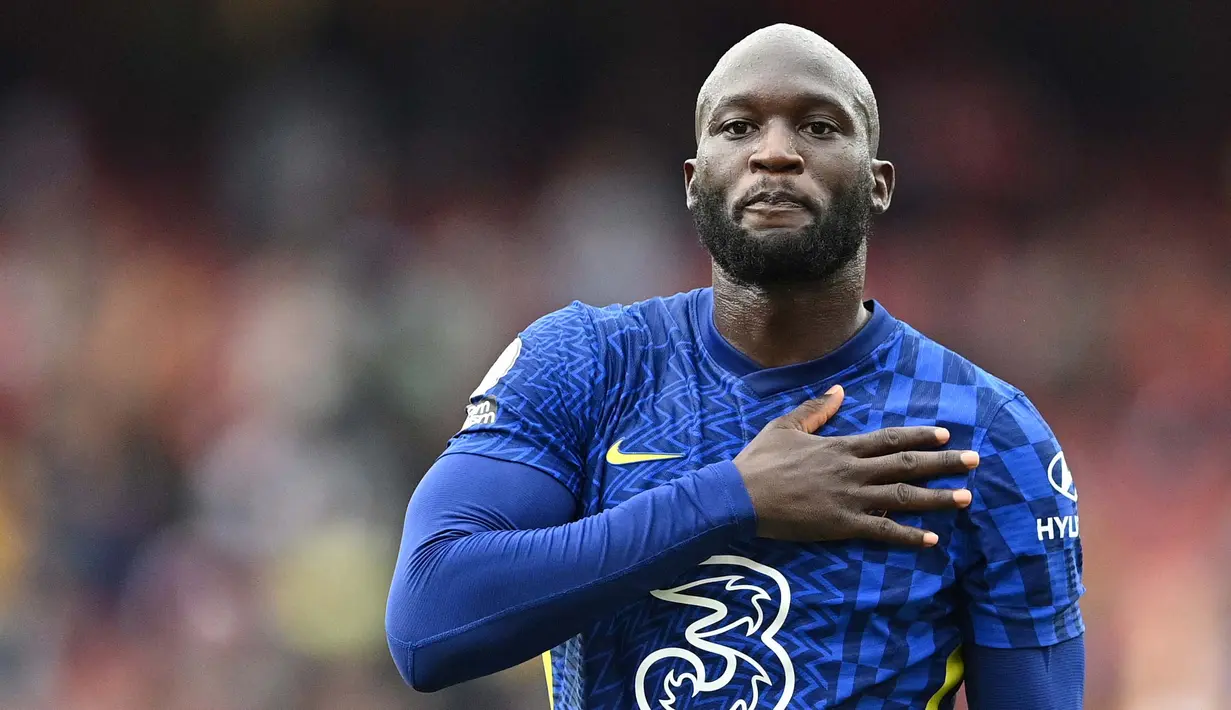 Romelu Lukaku - Setelah bertahun-tahun meninggalkan Chelsea, akhirnya bomber asal Belgia ini kembali ke Stamford Bridge. Pahlawan yang membawa Inter Milan menjuarai Serie A musim lalu itu digaji The Blues sebesar 325 ribu pounds per pekan. (Foto:AFP/Justin Tallis)