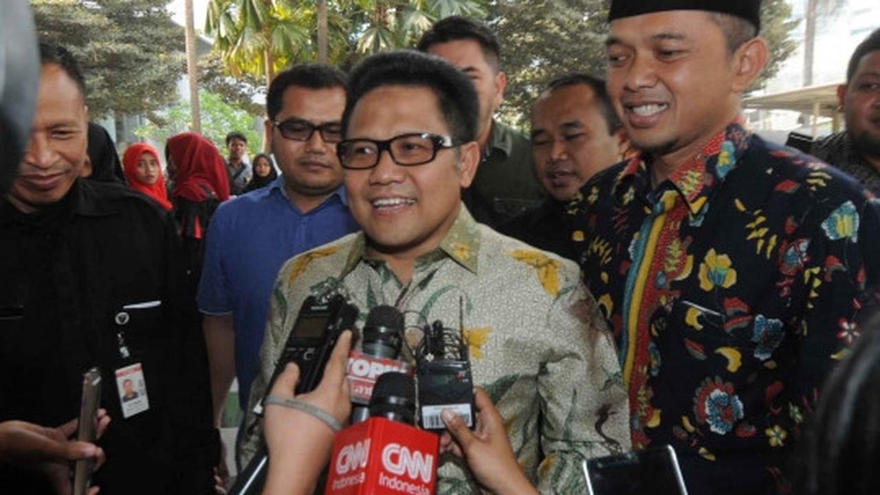 Ekspresi santai Cak Imin saat penuhi panggilan KPK