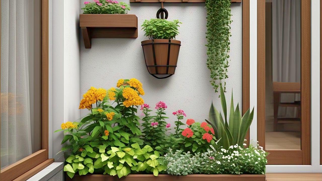 Desain Rumah Lantai 1 dengan Taman Kecil