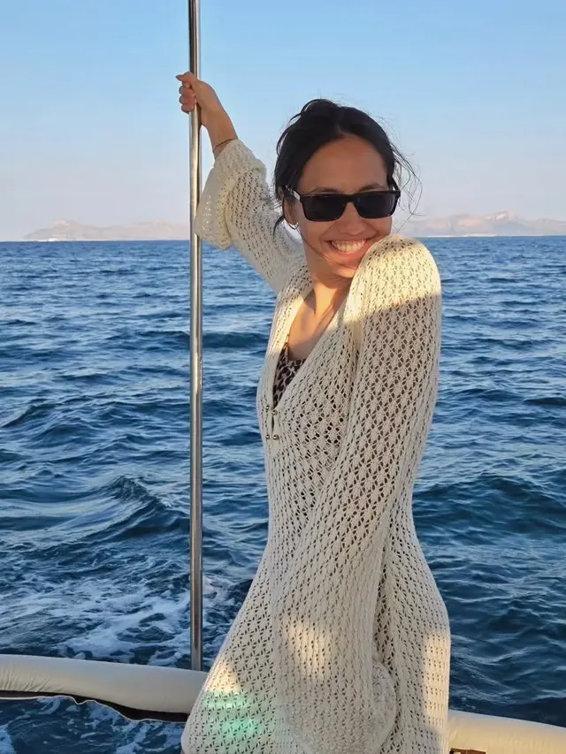 Pevita Pearce liburan bareng suami. [@pevpearce]