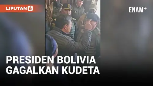 VIDEO: Momen Tegang Presiden Bolivia Gagalkan Kudeta