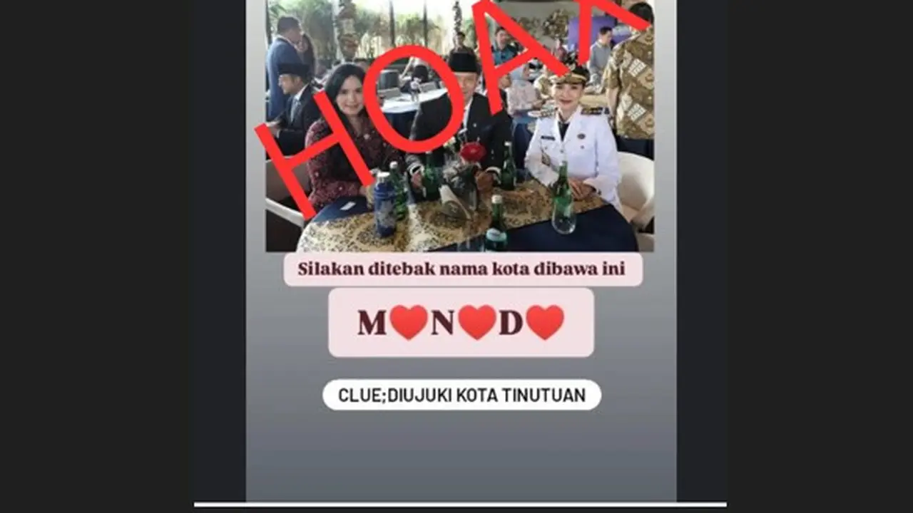 Cek Fakta Liputan6.com menemukan klaim Foto Gubernur Maluku Utara (Malut) Sherly Tjoanda Laos berikan giveaway