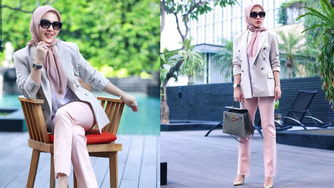 Inspirasi Outfit Syahrini dengan Blazer