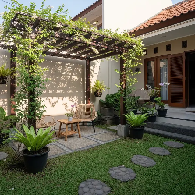 9 Ide Halaman Belakang Sempit Jadi Tempat Santai Multifungsi, Oasis Pribadi Lahan Sempit
