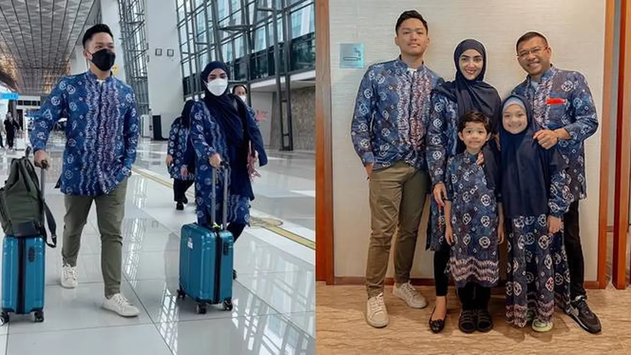 Sempat Batal, Ini 7 Potret Keluarga Anang Hermansyah Berangkat Umrah