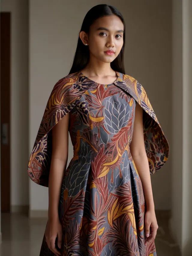 Model Dress Batik A Line