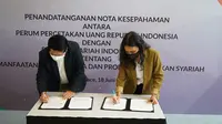 Peruri Teken Nota Kesepahaman Bersama Bank Syariah Indonesia