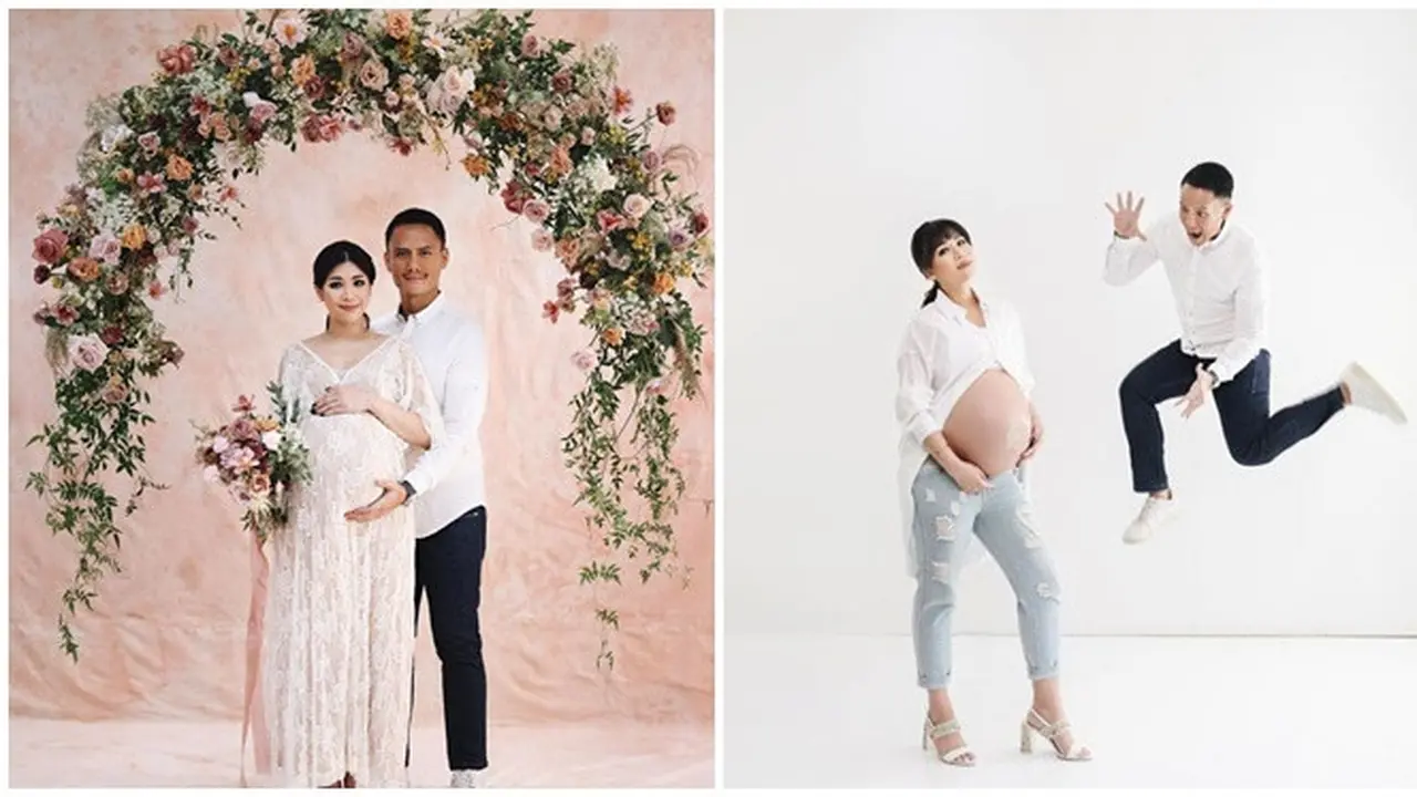 6 Pemotretan Maternity Shoot Istri Choky Sitohang, Konsepnya Unik