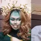 Potret Face Painting ala Kekeyi yang Unik (Sumber: Instagram/rahmawatikekeyiputricantikka23)