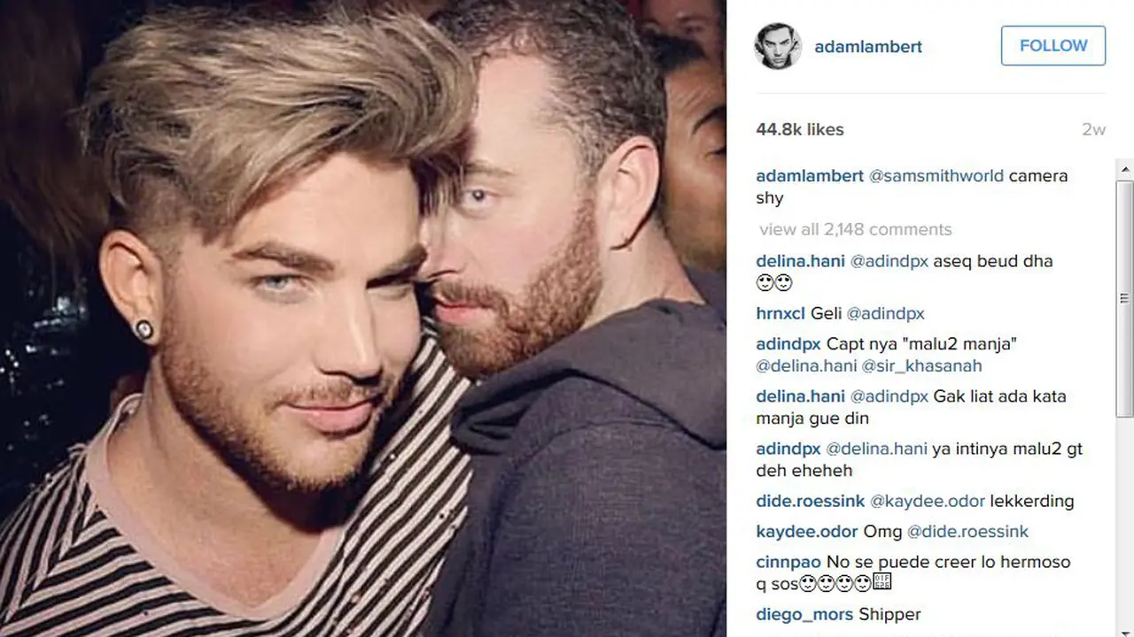 Adam Lambert dan Sam Smith