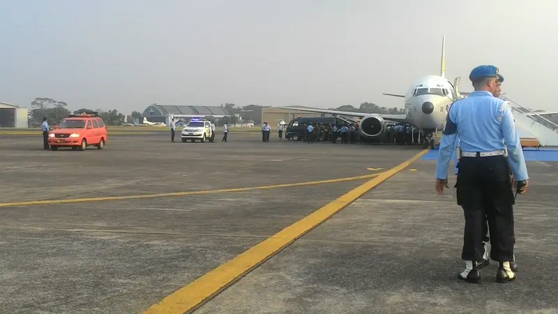 Jasad Pegawai Squadron 31 Korban Hercules Tiba di Lanud Halim