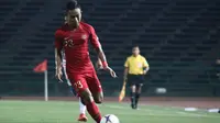 Simon McMenemy bangga melihat penampilan apik Sani Rizki Fauzi dalam laga antara Timnas Indonesia U-22 Vs Kamboja. (Bola.com/Zulfirdaus Harahap)