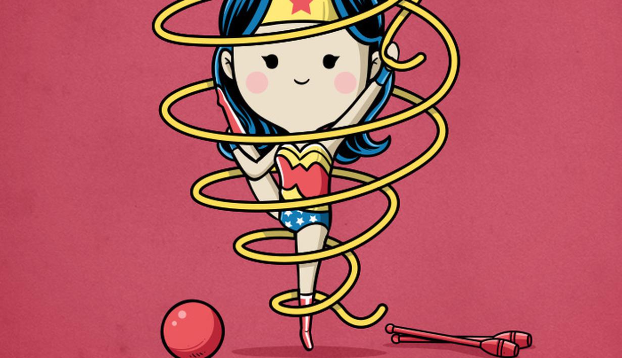 Komik Lucu Ketika Superhero Menekuni Dunia Olahraga Kocak Abis