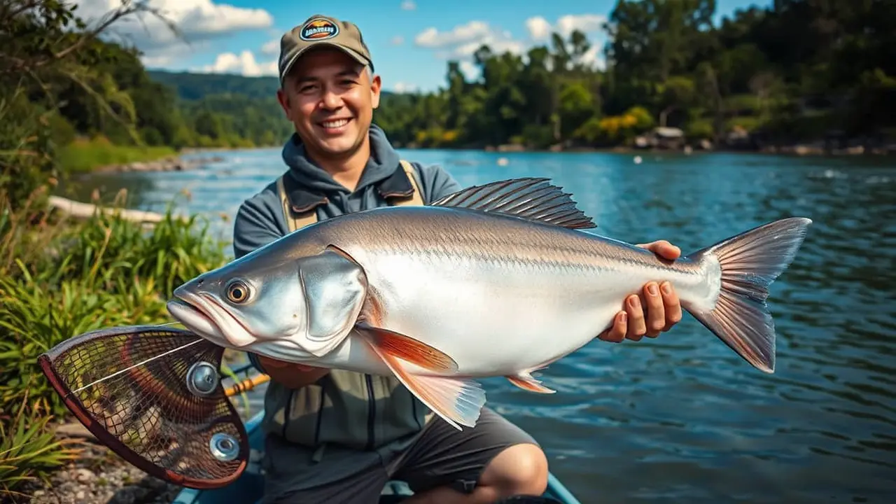 trik mancing ikan patin siang hari