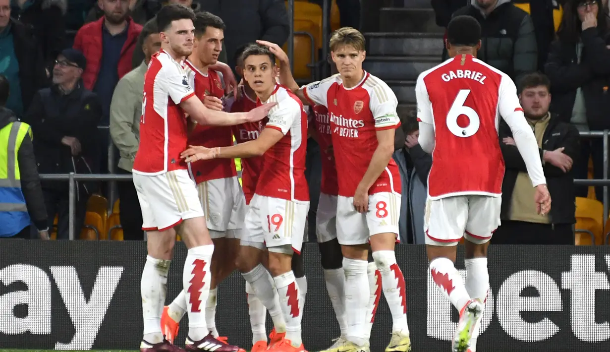 Bertandang ke markas Wolverhampton, The Gunners tampil agresif dan menang 2-0. (AP Photo/Rui Vieira)