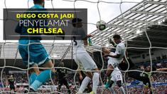 Video Diego Costa menjadi penyelamat Chelsea di kandang Swansea City pada pekan keempat Premier League 2016/17, Minggu (11/9).