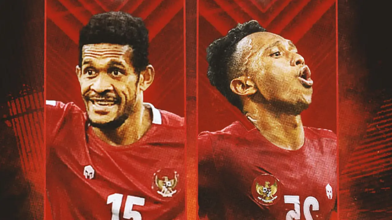 Timnas Indonesia - Ricky Kambuaya dan Irfan Jaya