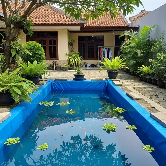 Ilustrasi Kolam Terpal Mini.