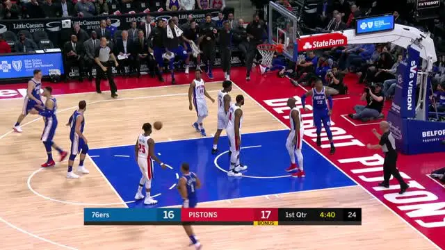 VIDEO : Cuplikan Pertandingan NBA, Sixers 115 vs Pistons 108