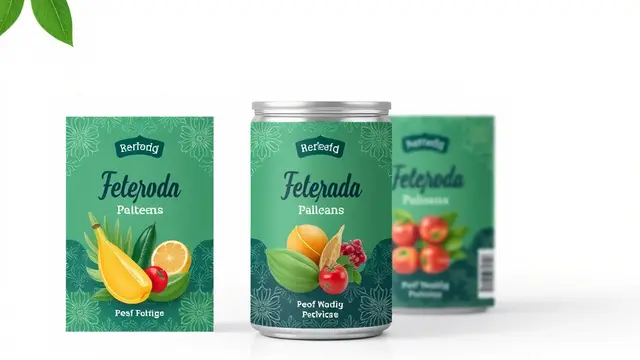 Desain Label dengan Pola (Pattern)