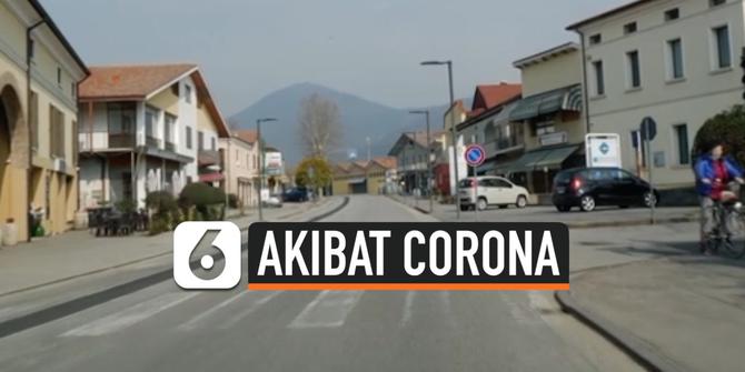 VIDEO: Jalanan di Italia Sepi Akibat Virus Corona