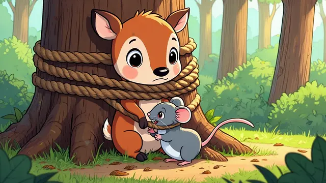 Dongeng kancil singkat (Foto: Reve Art AI)