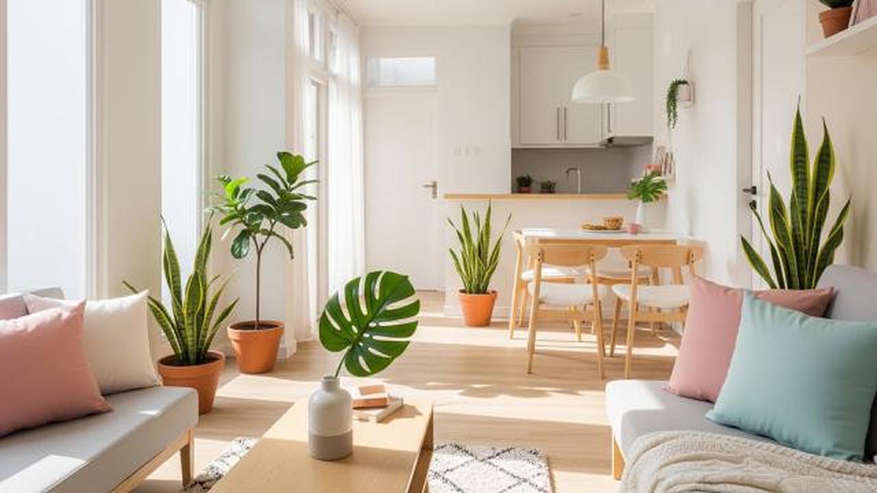 Gunakan Warna Terang dan Netral/Ide Tata Ruang Rumah Kecil Tanpa Sekat dengan Pencahayaan Alam (Sumber: gemini.com)