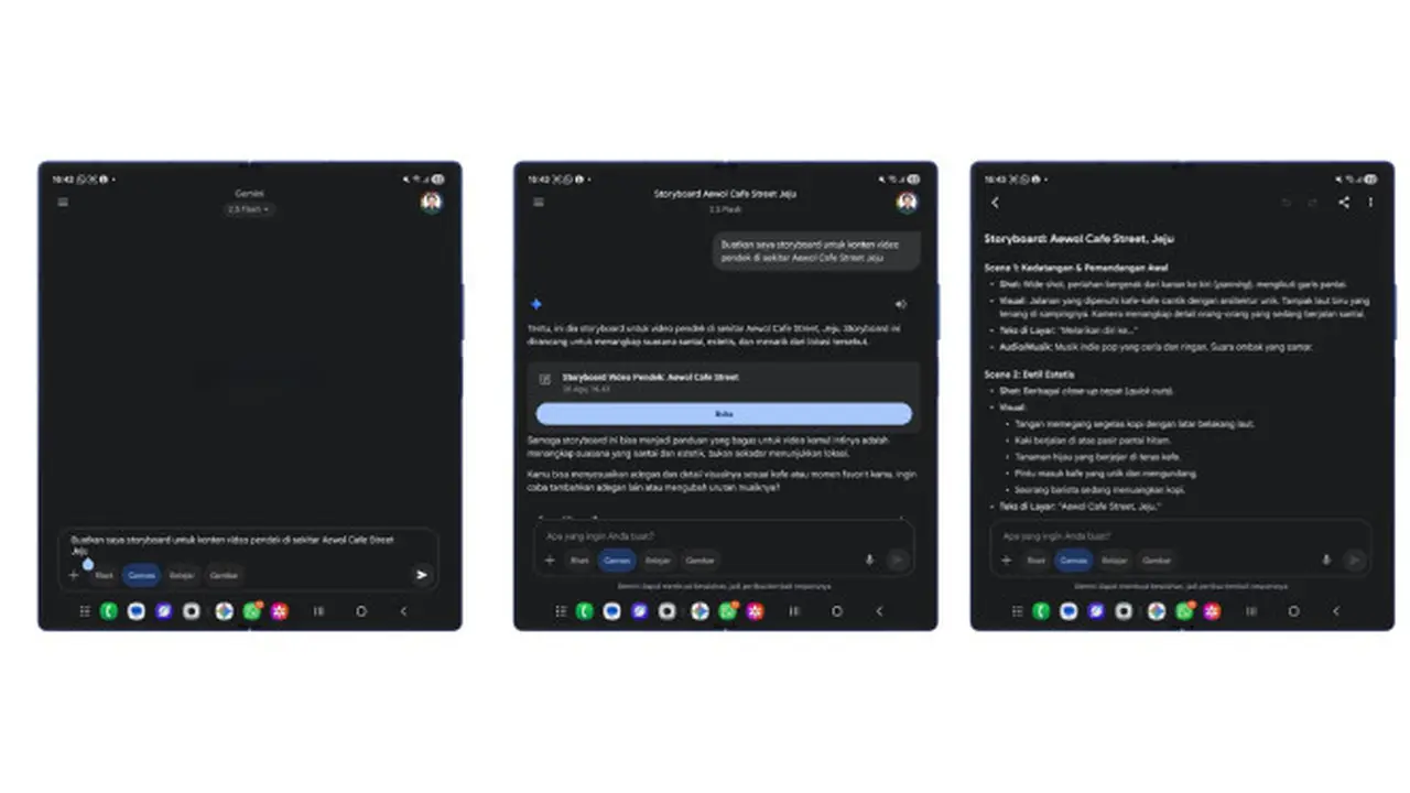 Google Gemini AI di Galaxy Z Fold7