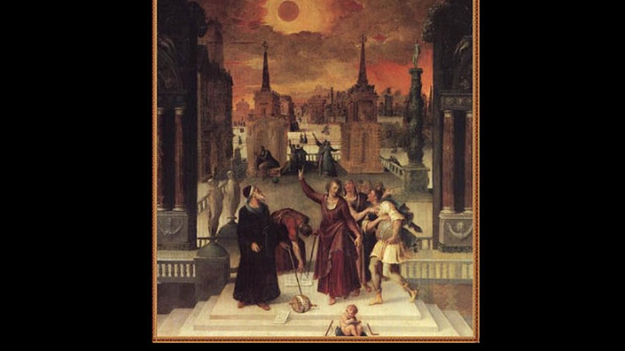 Astronom Mempelajari Gerhana yang dilukis oleh Antoine Caron pada tahun 1571 (Wikipedia/Public Domain)