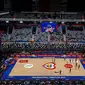 Indonesia dipercaya oleh FIBA untuk menjadi tuan rumah Piala Dunia Basket 2023 yang digelar di Indonesia Arena, Kompleks Gelora Bung Karno, Jakarta pada 25 Agustus sampai 3 September 2023. (Liputan6.com/Helmi Fithriansyah)