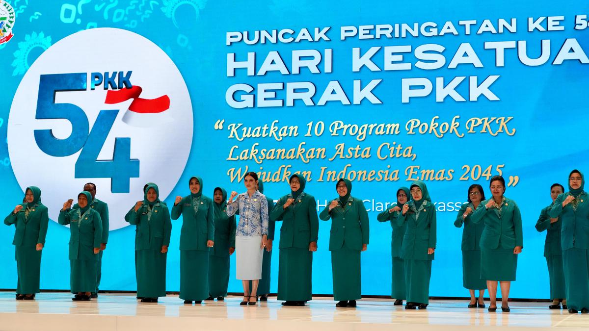 6,3 Juta Kader PKK Jadi Kekuatan Menuju Indonesia Emas 2045