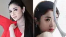 Meski perbedaan usia Yunjin dan Dewi Perssik cukup jauh, keduanya sama-sama memiliki wajah dan senyum yang manis. Bagaimana menurutmu, Sahabat Fimela? (Instagram/dewiperssik96/le_sserafim).