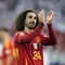 Marc Cucurella (24) dari Spanyol melakukan selebrasi usai laga perempat final antara Jerman dan Spanyol pada turnamen sepak bola Euro 2024 di Stuttgart, Jerman, Jumat, 5 Juli 2024. (AP Photo/Antonio Calanni)