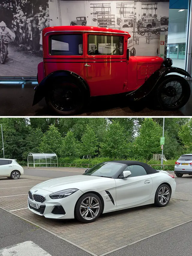 Mobil jadul vs modern (Boredpanda)