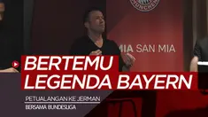 Berita video vlog kali ini langsung dari Jerman bersama jurnalis Bola.net, Asad Arifin, yang menjalani petualangan dengan Bundesliga dan bertemu 3 legenda Bayern Munich.