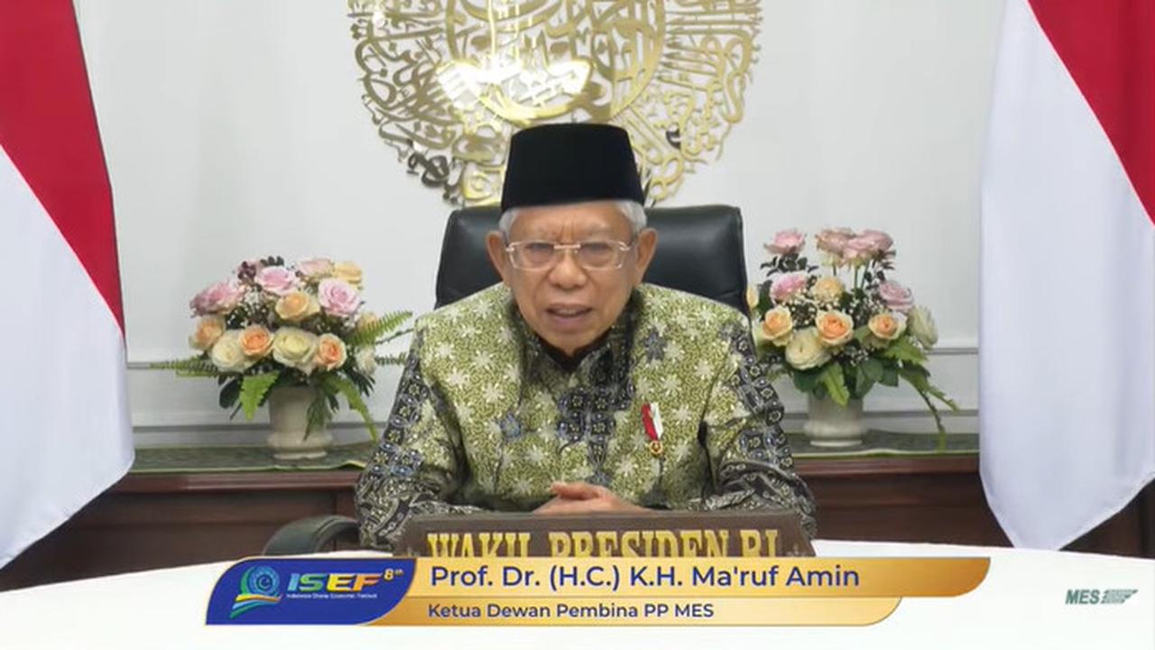 Wakil Presiden (Wapres) Ma’ruf Amin dalam pembukaan Silaturahmi Kerja Nasional (Silaknas) MES tahun 2021