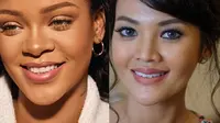 4 Gaya Farah Quinn yang Disebut Mirip Rihanna, Bak Kakak Beradik (sumber: Instagram.com/badgalriri & Instagram.com/farahquinnofficial)