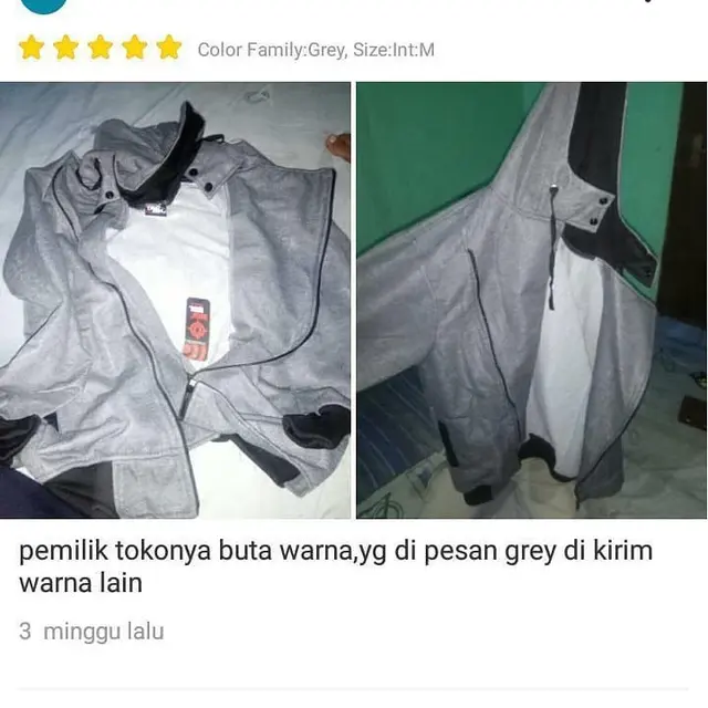 Review Pembeli di Online Shop Komplain Salah Warna Baju, Bikin Gregetan. (Sumber: Instagram/dramaolshop.id)