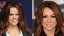Okay, Miley Cyrus memang pernah miliki rambut panjan berwarna cokelat saat zaman Hannah Montana. Tapi, Miley nggak punya mata meyeramkan dan senyum yang bikin kamu takut di tengah malam. (Getty Images/Cosmopolitan)