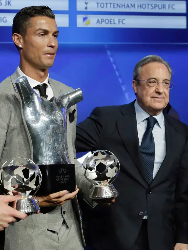 Lewati Rekor Messi, Ronaldo Raih Pemain Terbaik UEFA untuk Ketiga Kalinya