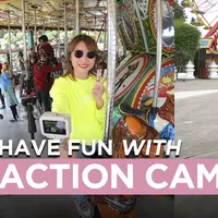 Jalan-Jalan di Taman Hiburan Ditemani Action Cam Super Kece