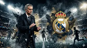 Ilustrasi Jose Mourinho, Real Madrid. (Foto by AI)