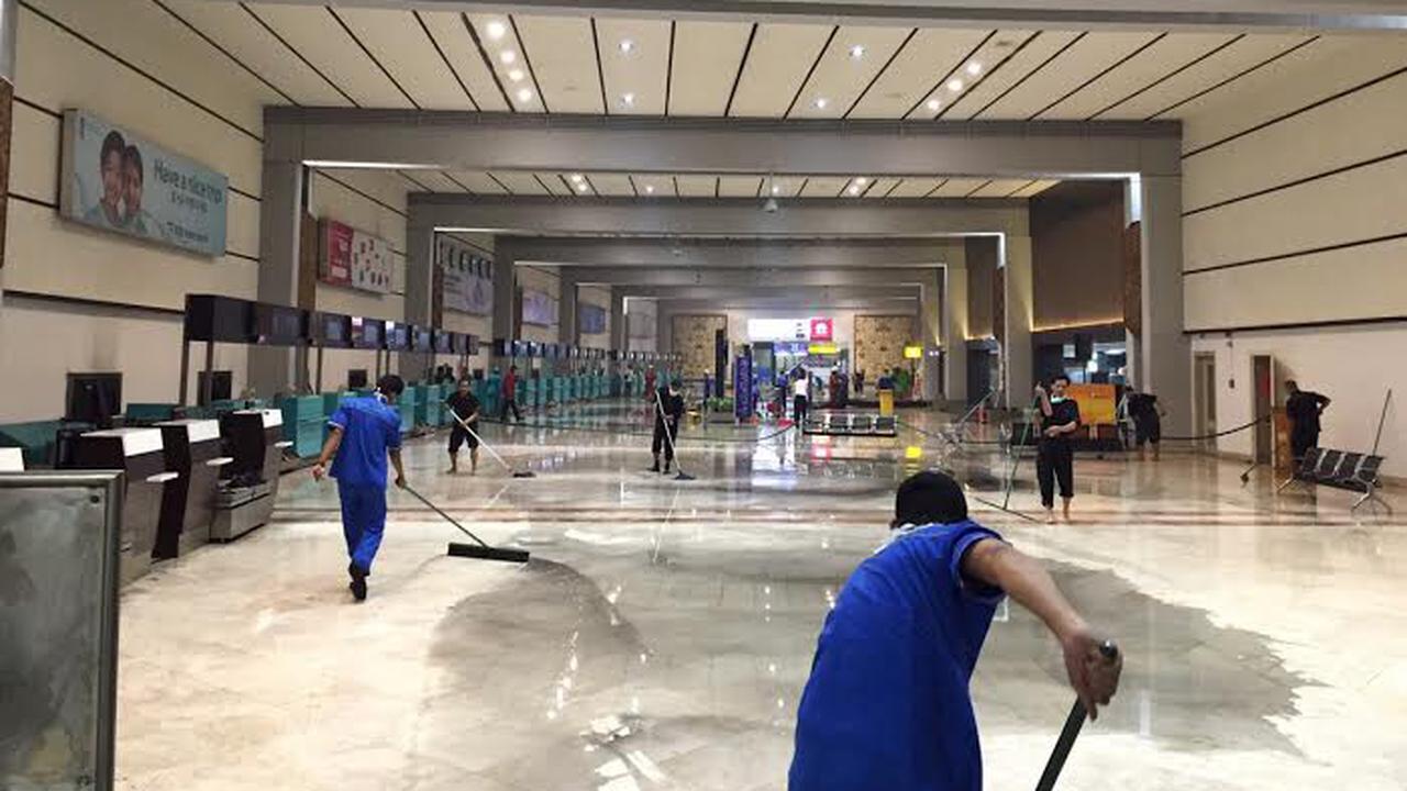 Kebakaran di Terminal 2D Bandara Soetta Masih Proses Pendinginan