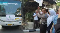 Yamaha Angkut Pemudik Motor dengan Bus