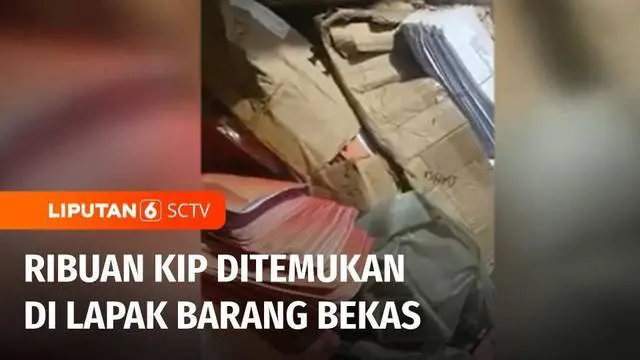 Ribuan Kartu Indonesia Pintar ditemukan di lapak barang bekas di Kabupaten Lebak, Banten. Kepolisian tengah menyelidiki temuan tersebut.